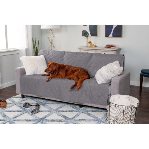 Easy-Going 100% Waterproof Dog Bed Cover Washable Couch Cover Non-Slip Sofa Cover Furniture Protector Cover Reusable Incontinence Bed Underpads for Pets Kids Children Dog Cat(52x82 in,Gray